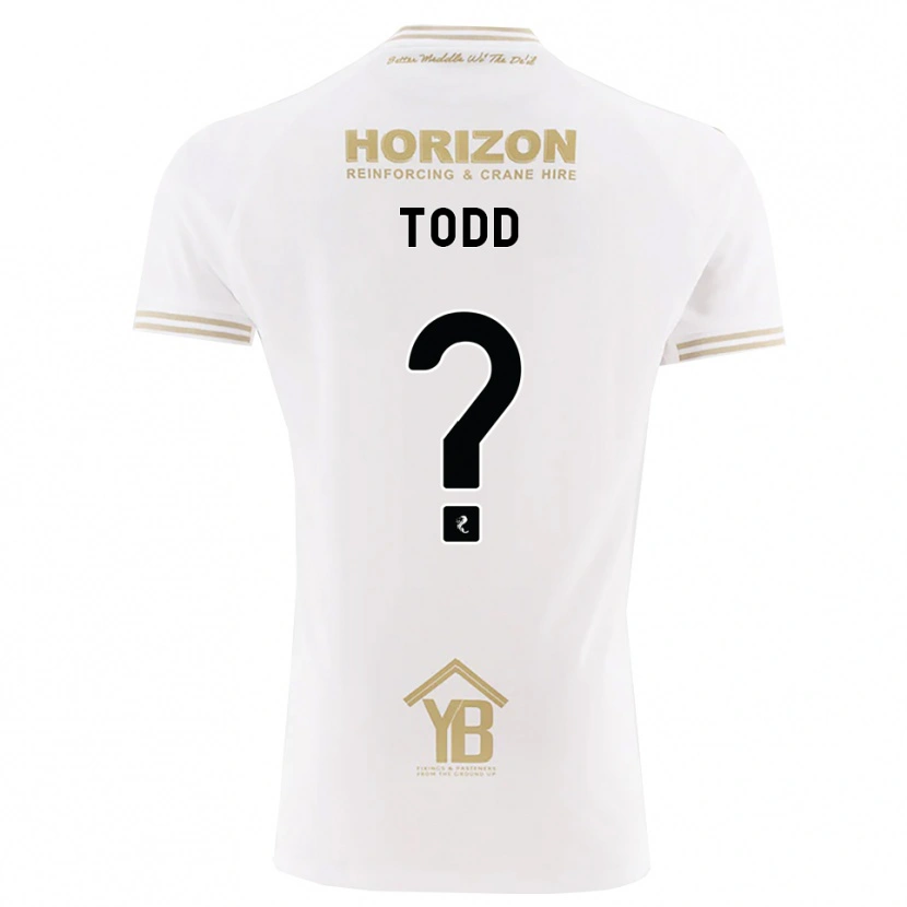 Danxen Enfant Maillot Shannon Todd #0 Blé Blanc Tenues Extérieur 2026/27 T-Shirt