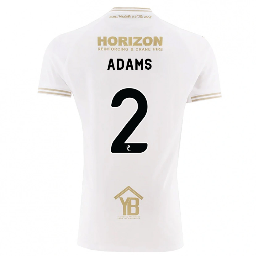 Danxen Enfant Maillot Keelan Adams #2 Blé Blanc Tenues Extérieur 2026/27 T-Shirt