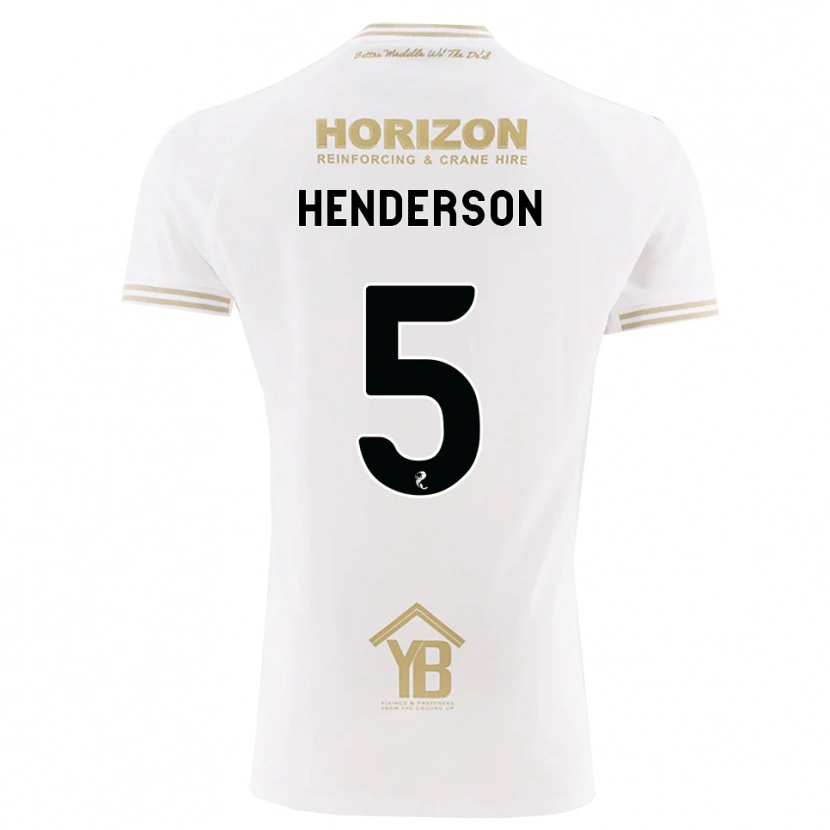 Danxen Enfant Maillot Liam Henderson #5 Blé Blanc Tenues Extérieur 2026/27 T-Shirt