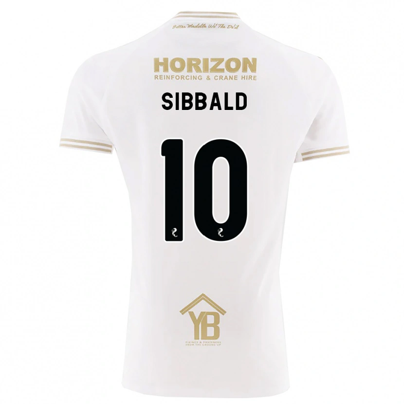Danxen Enfant Maillot Craig Sibbald #10 Blé Blanc Tenues Extérieur 2026/27 T-Shirt