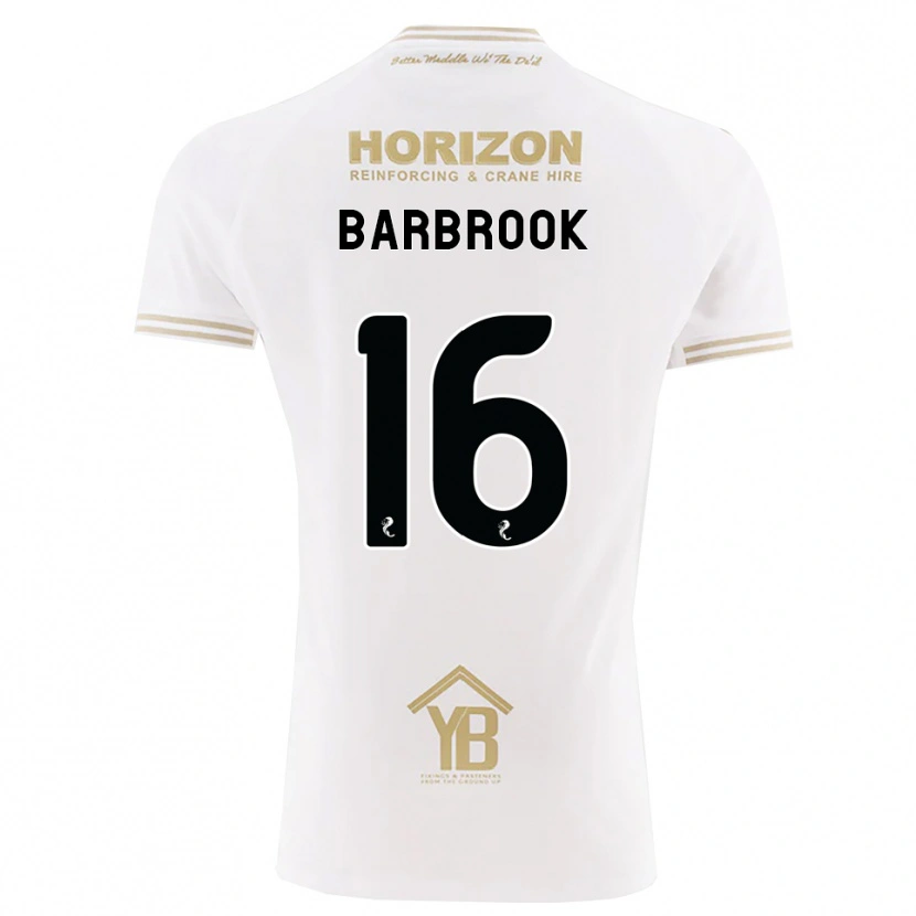 Danxen Enfant Maillot Finley Barbrook #16 Blé Blanc Tenues Extérieur 2026/27 T-Shirt