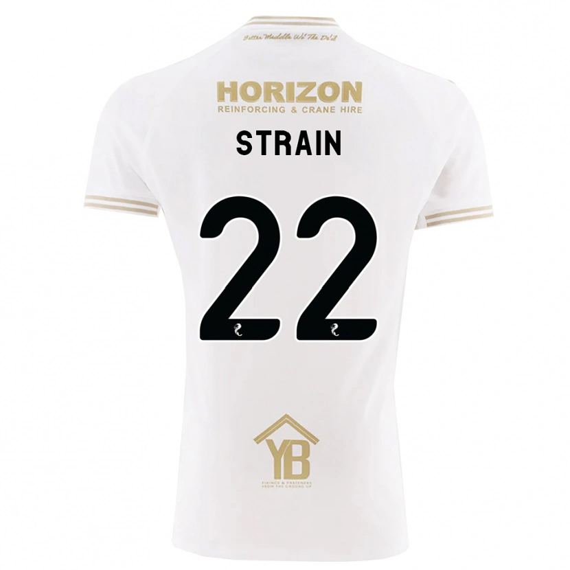 Danxen Enfant Maillot Ryan Strain #22 Blé Blanc Tenues Extérieur 2026/27 T-Shirt