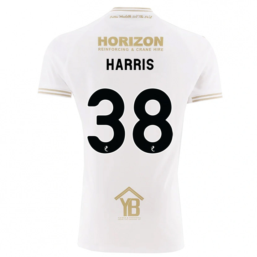 Danxen Enfant Maillot Leo Harris #38 Blé Blanc Tenues Extérieur 2026/27 T-Shirt