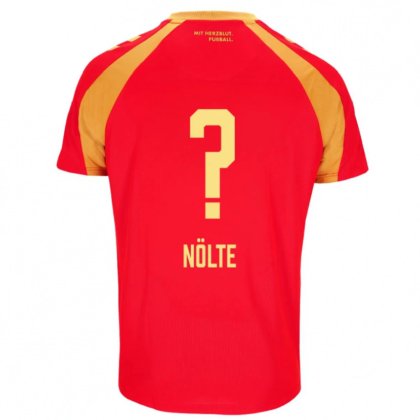 Danxen Enfant Maillot Jannik Nölte #0 Rouge Orange Noir Tenues Extérieur 2026/27 T-Shirt