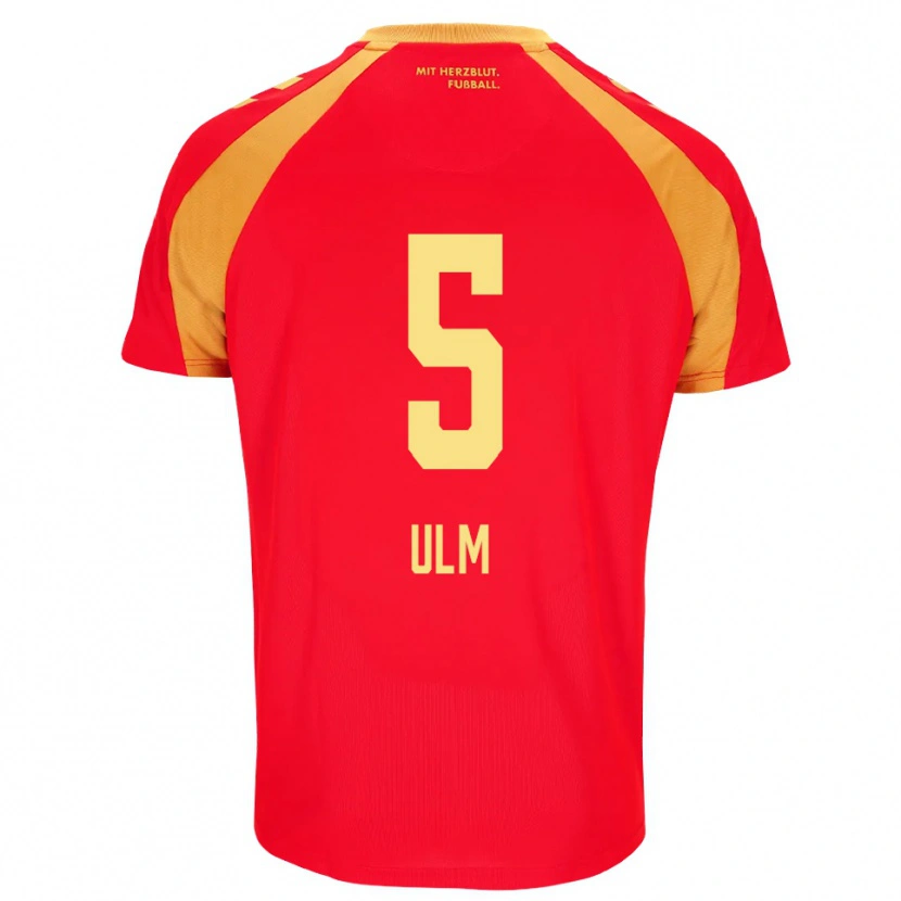 Danxen Enfant Maillot Ethan Ulm #5 Rouge Orange Noir Tenues Extérieur 2026/27 T-Shirt