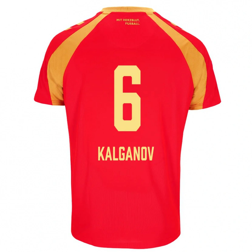 Danxen Enfant Maillot Levin Kalganov #6 Rouge Orange Noir Tenues Extérieur 2026/27 T-Shirt