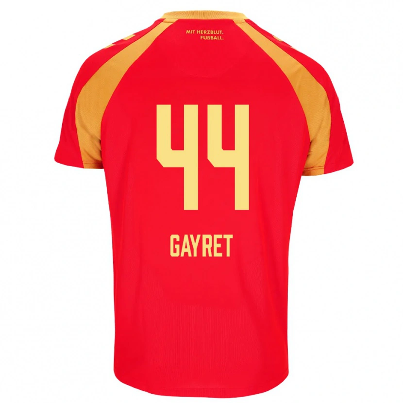 Danxen Enfant Maillot Timur Gayret #44 Rouge Orange Noir Tenues Extérieur 2026/27 T-Shirt