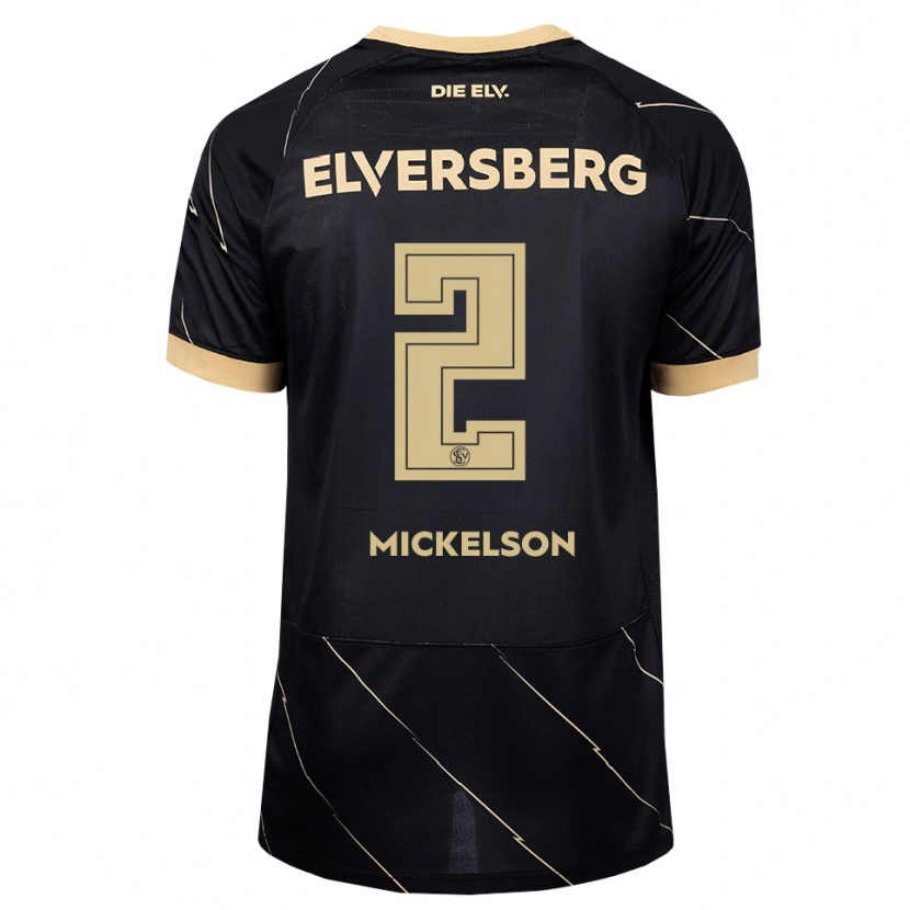 Danxen Enfant Maillot Nicholas Mickelson #2 Noir Marron Tenues Extérieur 2026/27 T-Shirt