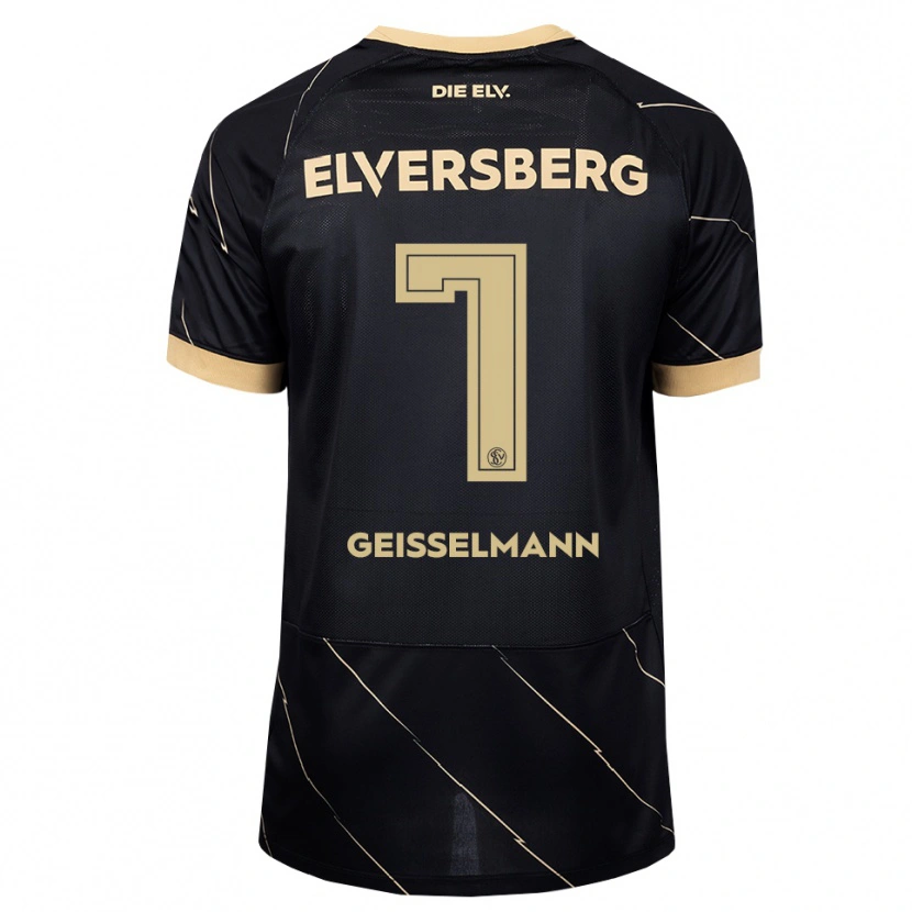 Danxen Enfant Maillot Emil Geißelmann #7 Noir Marron Tenues Extérieur 2026/27 T-Shirt