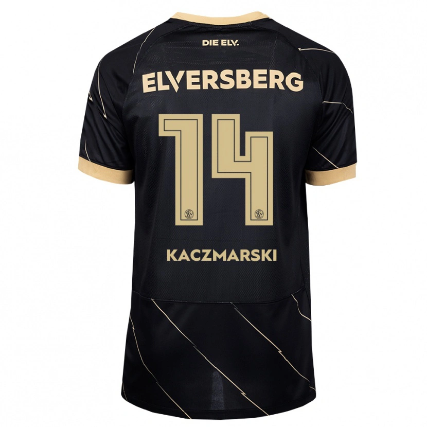 Danxen Enfant Maillot Piotr Kaczmarski #14 Noir Marron Tenues Extérieur 2026/27 T-Shirt