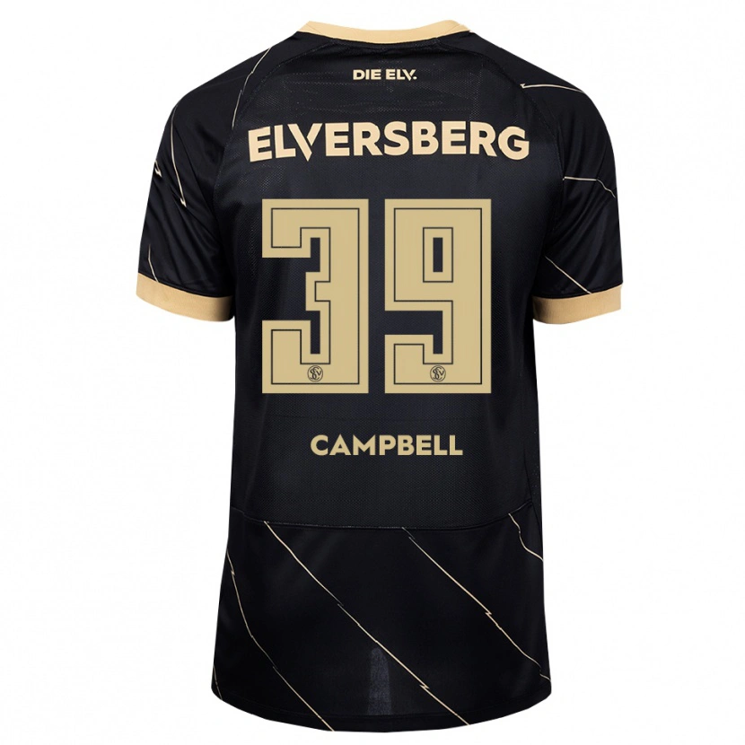 Danxen Enfant Maillot Cole Campbell #39 Noir Marron Tenues Extérieur 2026/27 T-Shirt