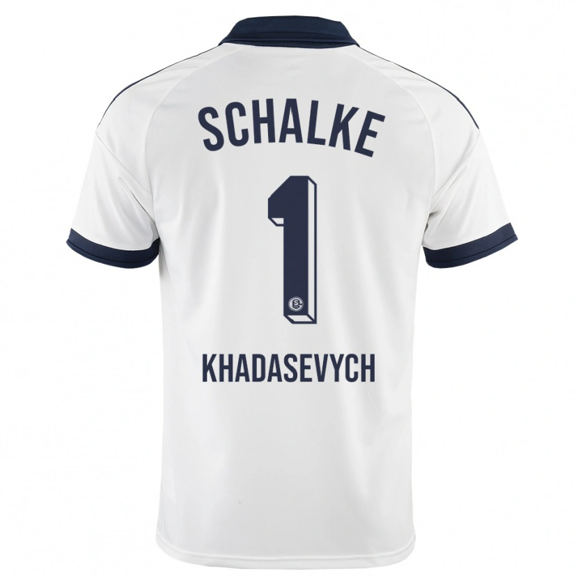Danxen Enfant Maillot Kyrylo Khadasevych #1 Noir Blanc Tenues Extérieur 2026/27 T-Shirt