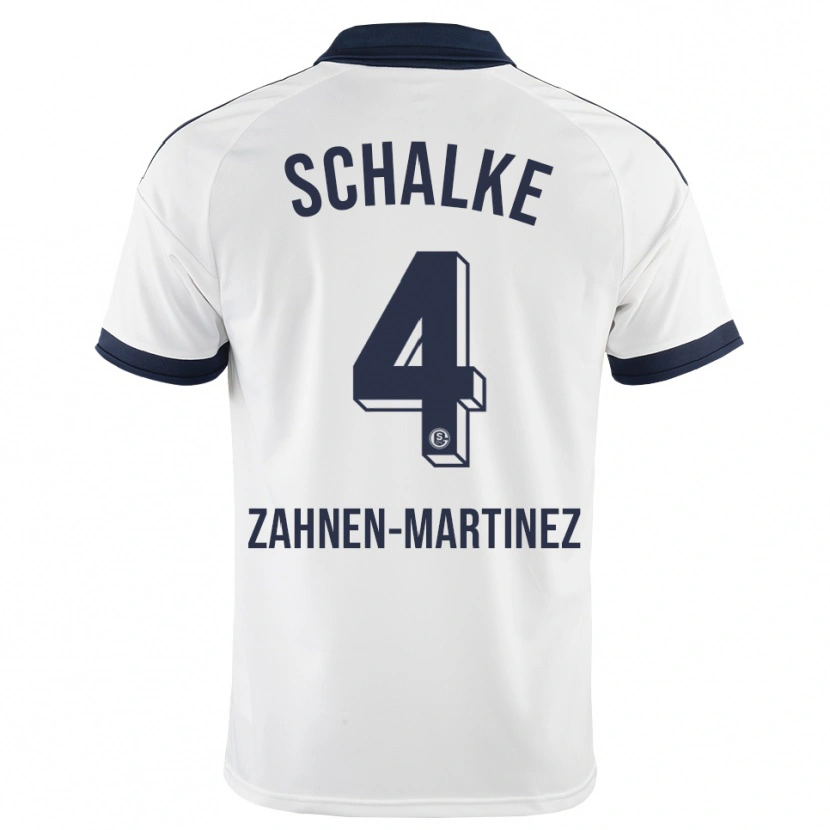 Danxen Enfant Maillot Pablo Zahnen-Martinez #4 Noir Blanc Tenues Extérieur 2026/27 T-Shirt