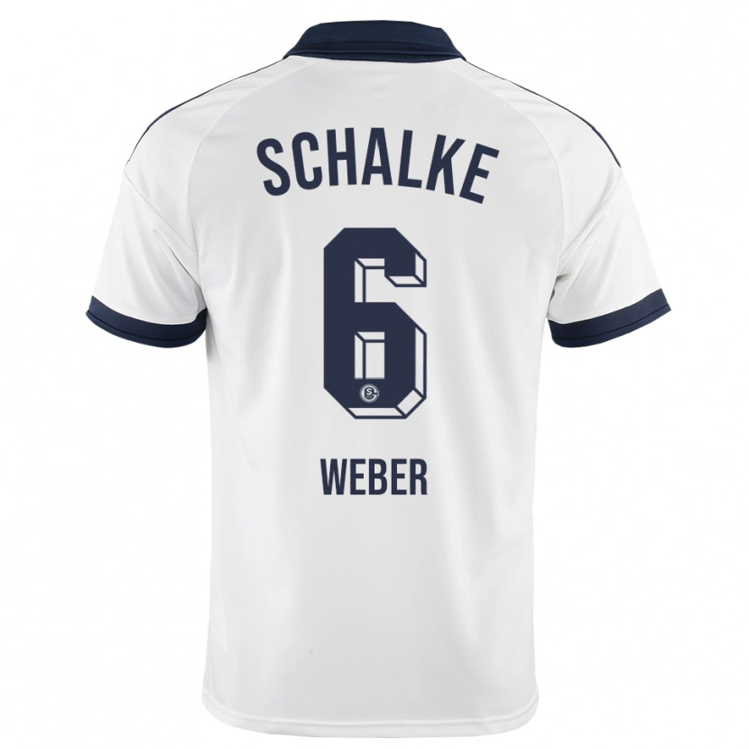 Danxen Enfant Maillot Ben Weber #6 Noir Blanc Tenues Extérieur 2026/27 T-Shirt