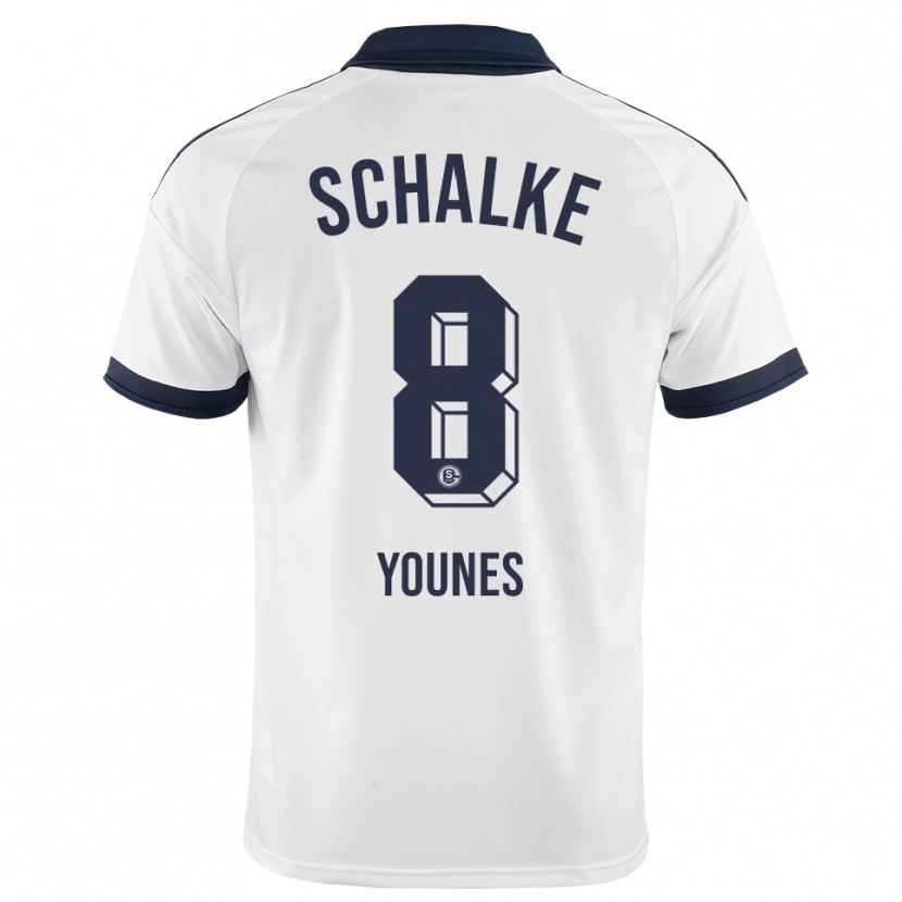 Danxen Enfant Maillot Amin Younes #8 Noir Blanc Tenues Extérieur 2026/27 T-Shirt