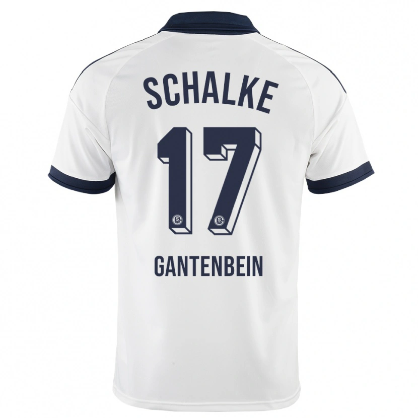 Danxen Enfant Maillot Adrian Gantenbein #17 Noir Blanc Tenues Extérieur 2026/27 T-Shirt