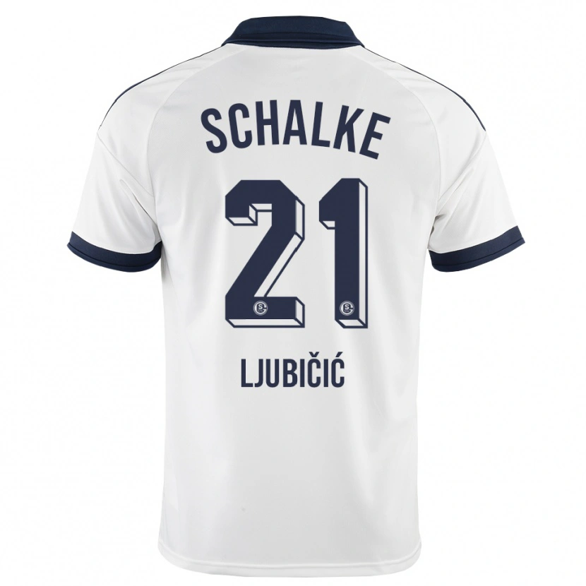 Danxen Enfant Maillot Dejan Ljubicic #21 Noir Blanc Tenues Extérieur 2026/27 T-Shirt
