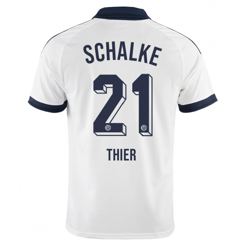 Danxen Enfant Maillot Silas Thier #21 Noir Blanc Tenues Extérieur 2026/27 T-Shirt