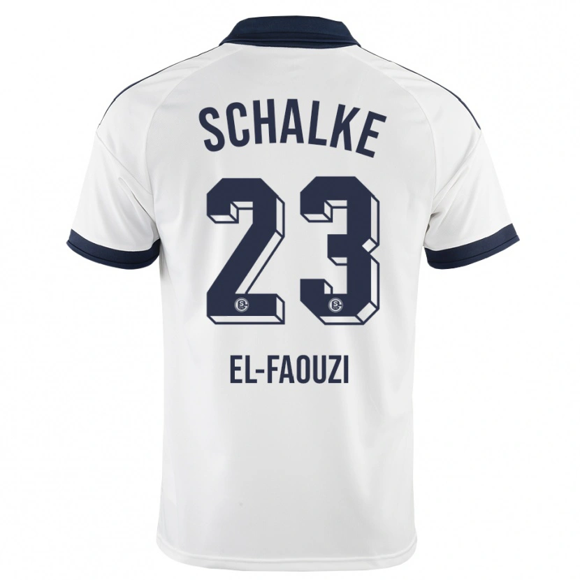 Danxen Enfant Maillot Soufiane El-Faouzi #23 Noir Blanc Tenues Extérieur 2026/27 T-Shirt