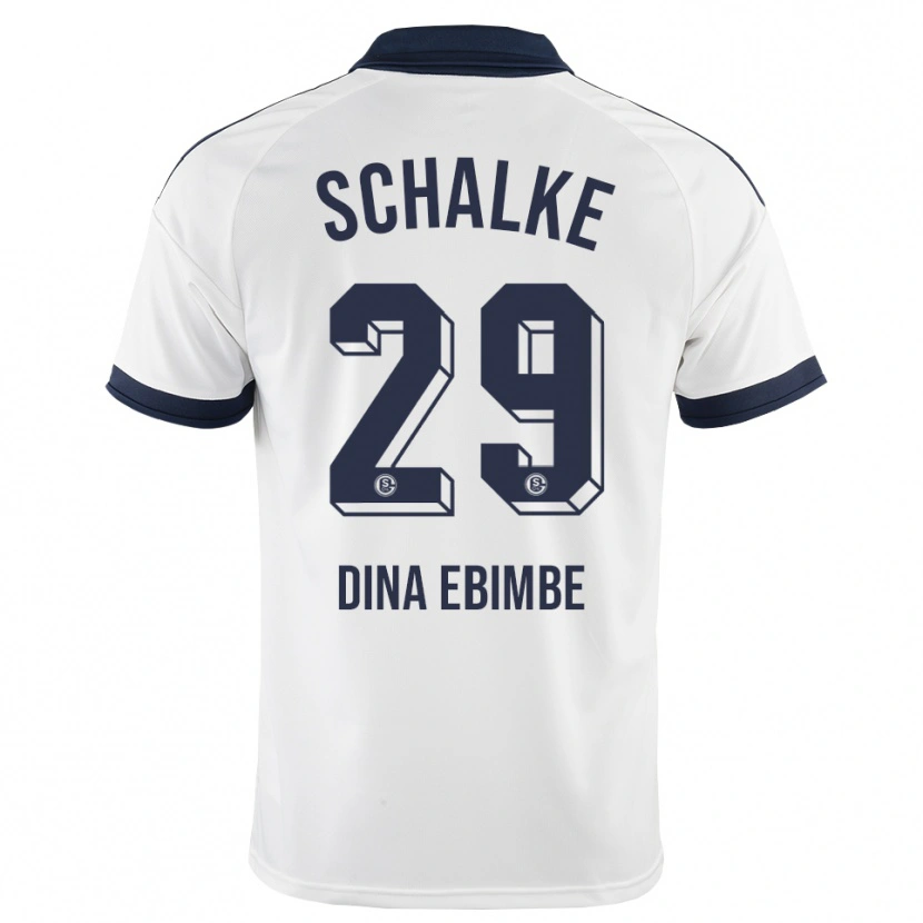 Danxen Enfant Maillot Junior Dina Ebimbe #29 Noir Blanc Tenues Extérieur 2026/27 T-Shirt