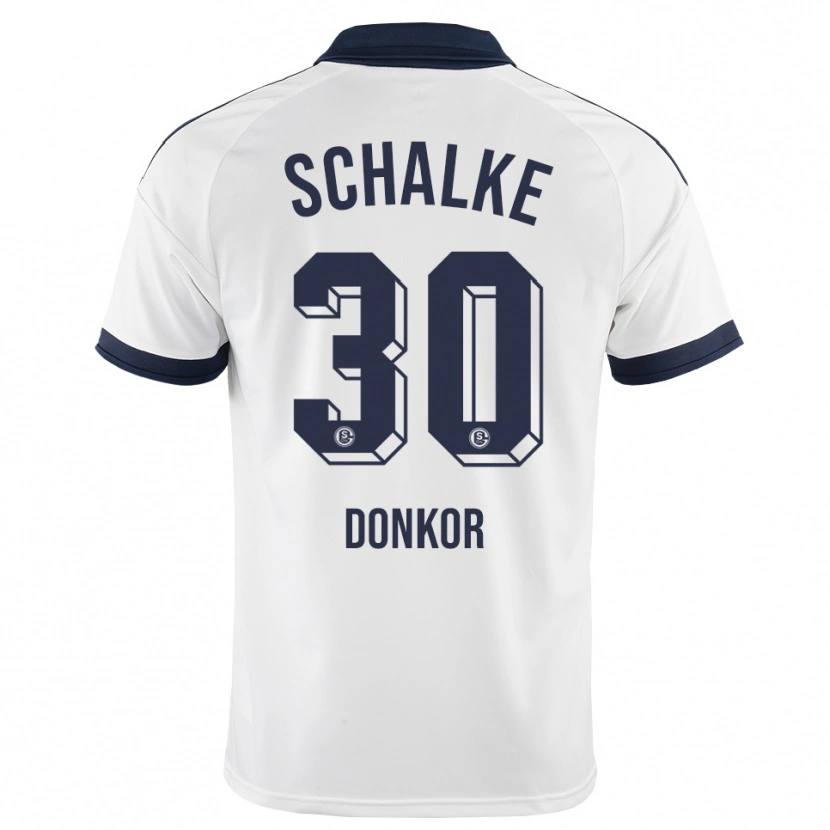 Danxen Enfant Maillot Anton Donkor #30 Noir Blanc Tenues Extérieur 2026/27 T-Shirt