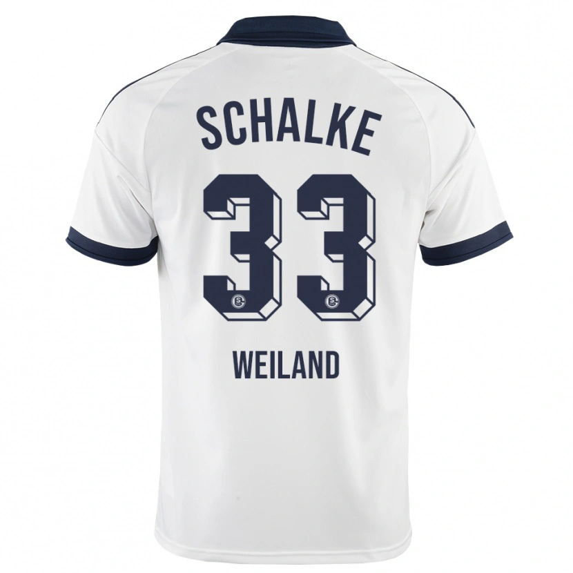 Danxen Enfant Maillot Max Weiland #33 Noir Blanc Tenues Extérieur 2026/27 T-Shirt