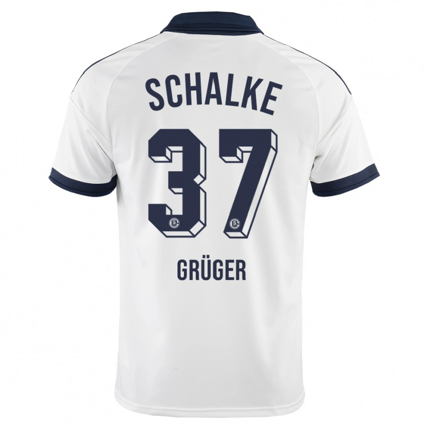 Danxen Enfant Maillot Max Grüger #37 Noir Blanc Tenues Extérieur 2026/27 T-Shirt