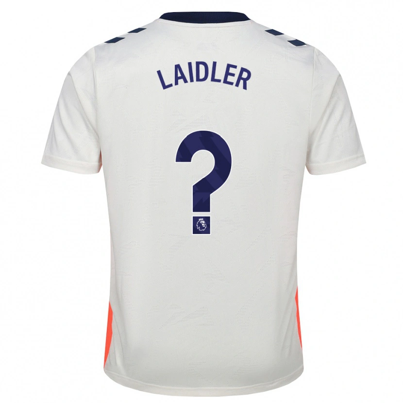 Danxen Enfant Maillot Harri Laidler #0 Blanc Orange Bleu Royal Tenues Extérieur 2026/27 T-Shirt