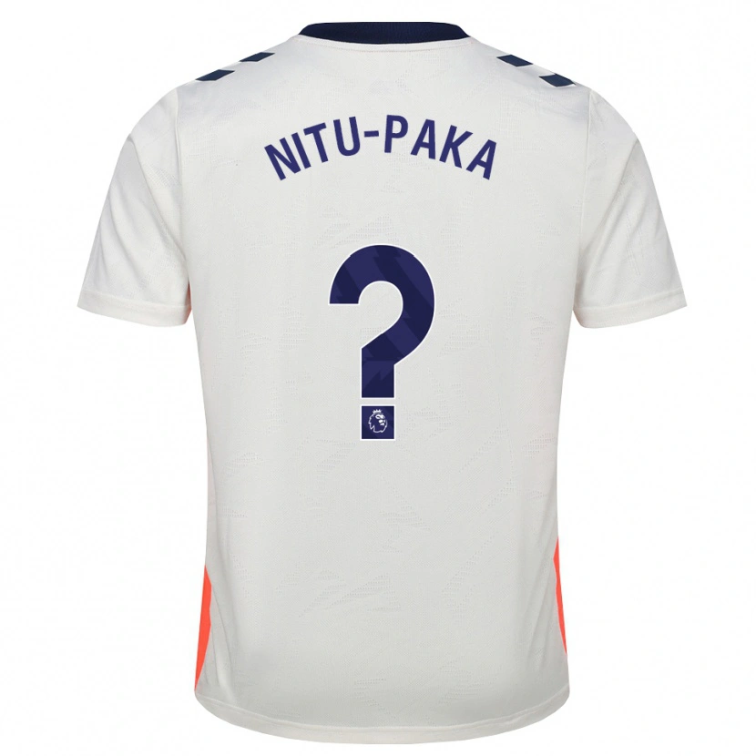 Danxen Enfant Maillot Chavvy Nitu-Paka #0 Blanc Orange Bleu Royal Tenues Extérieur 2026/27 T-Shirt