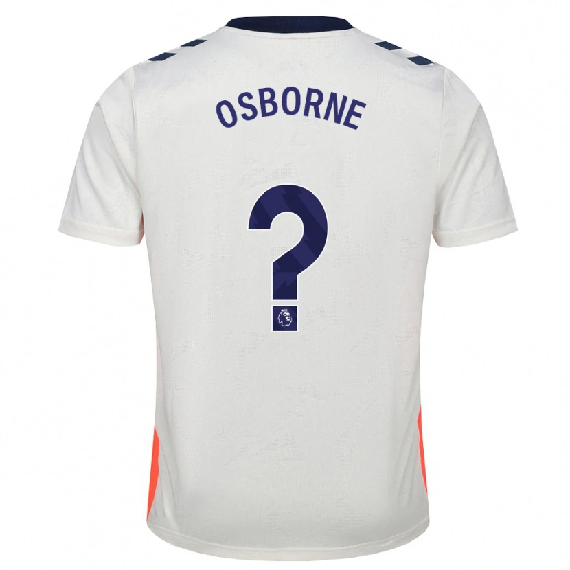 Danxen Enfant Maillot Lucas Osborne #0 Blanc Orange Bleu Royal Tenues Extérieur 2026/27 T-Shirt