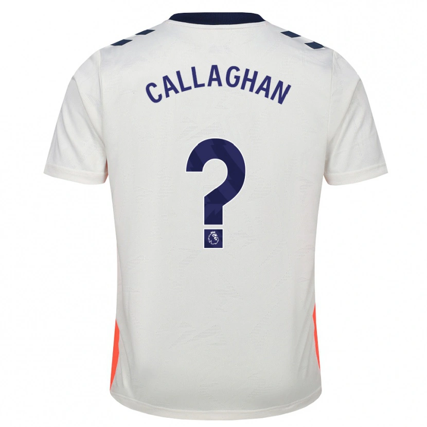Danxen Enfant Maillot Charlie Callaghan #0 Blanc Orange Bleu Royal Tenues Extérieur 2026/27 T-Shirt