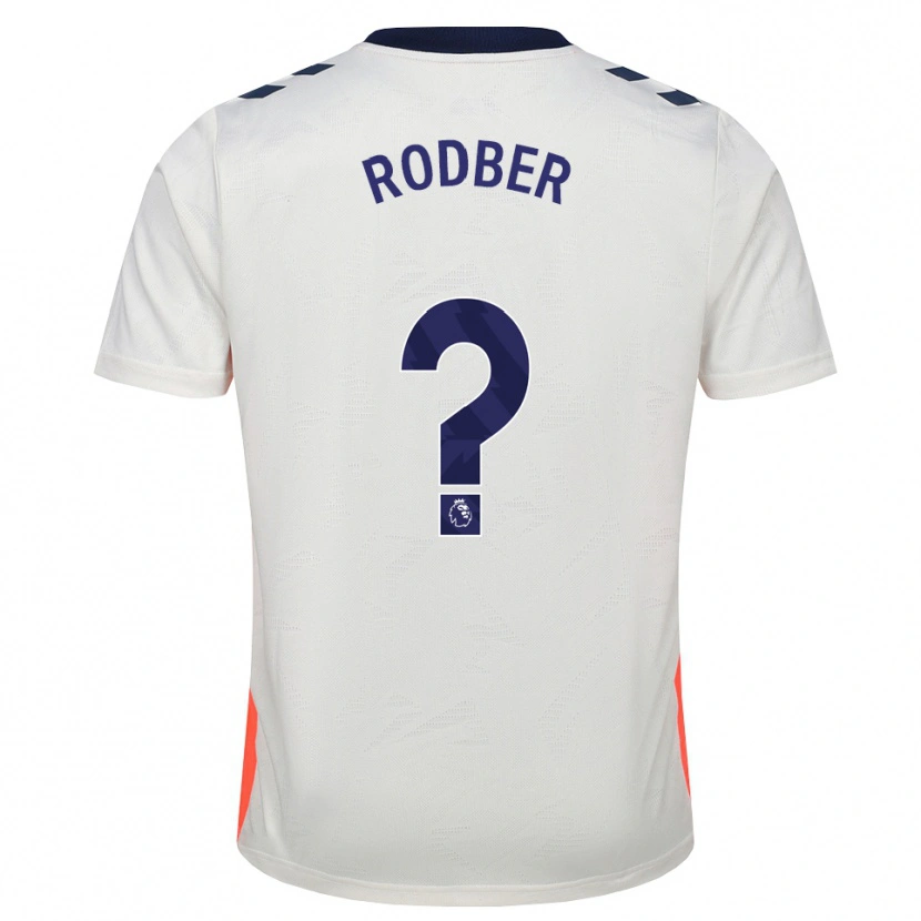 Danxen Enfant Maillot Samuel Rodber #0 Blanc Orange Bleu Royal Tenues Extérieur 2026/27 T-Shirt