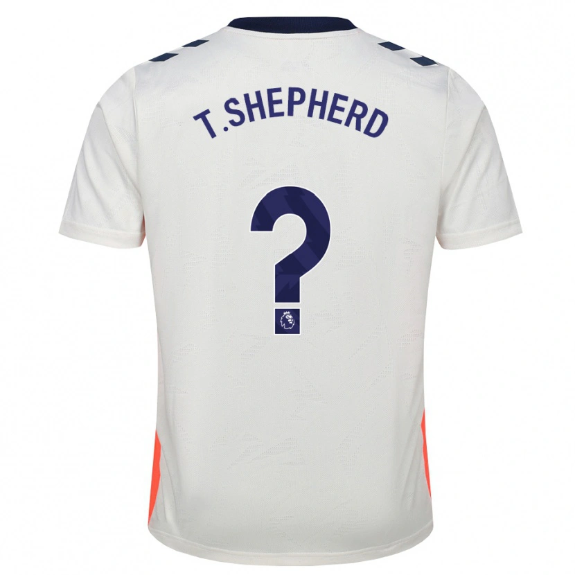 Danxen Enfant Maillot Talon Shepherd #0 Blanc Orange Bleu Royal Tenues Extérieur 2026/27 T-Shirt