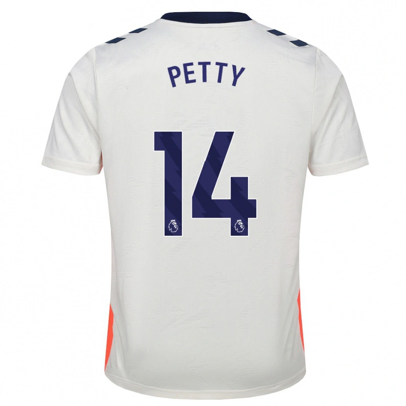 Danxen Enfant Maillot Billy Petty #14 Blanc Orange Bleu Royal Tenues Extérieur 2026/27 T-Shirt