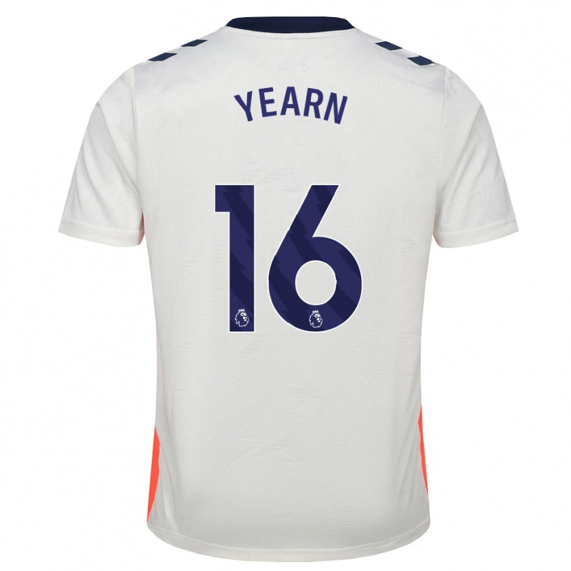 Danxen Enfant Maillot Kai Yearn #16 Blanc Orange Bleu Royal Tenues Extérieur 2026/27 T-Shirt