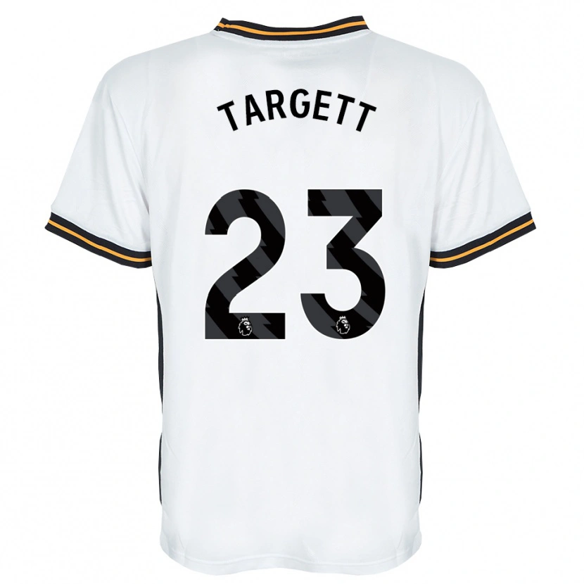 Danxen Enfant Maillot Matt Targett #23 Blanc Orange Noir Tenues Extérieur 2026/27 T-Shirt