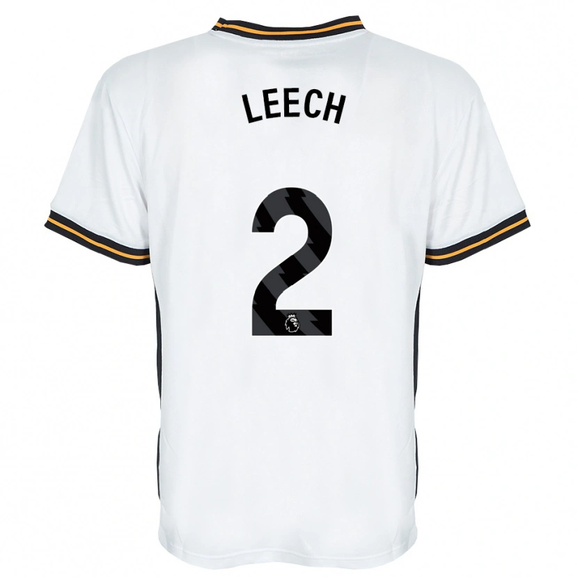 Danxen Enfant Maillot Rory Leech #2 Blanc Orange Noir Tenues Extérieur 2026/27 T-Shirt