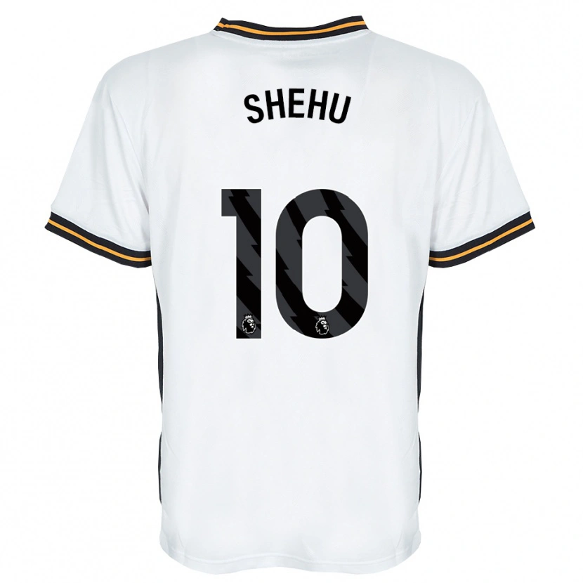 Danxen Enfant Maillot Aidon Shehu #10 Blanc Orange Noir Tenues Extérieur 2026/27 T-Shirt