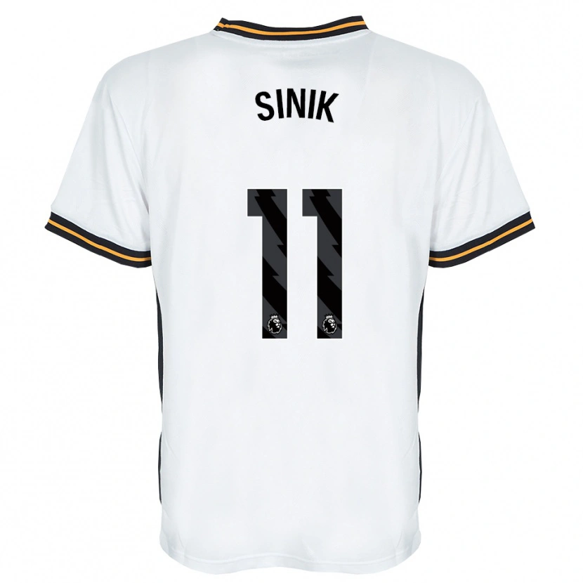 Danxen Enfant Maillot Doğukan Sinik #11 Blanc Orange Noir Tenues Extérieur 2026/27 T-Shirt