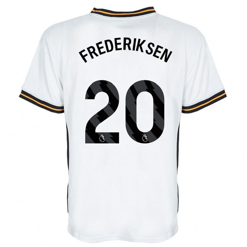 Danxen Enfant Maillot Abbey Frederiksen #20 Blanc Orange Noir Tenues Extérieur 2026/27 T-Shirt