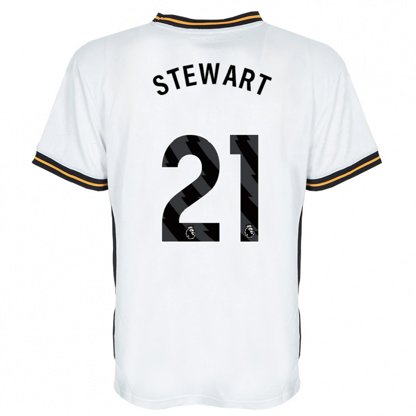 Danxen Enfant Maillot Alice Stewart #21 Blanc Orange Noir Tenues Extérieur 2026/27 T-Shirt