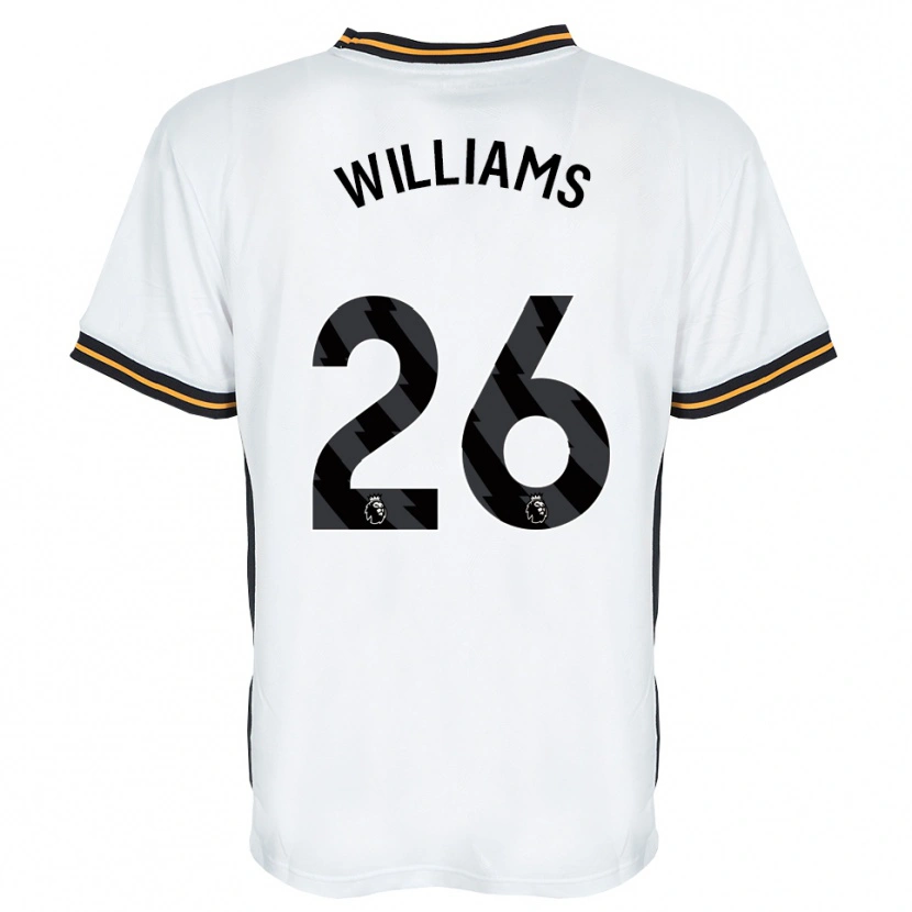 Danxen Enfant Maillot Annabel Williams #26 Blanc Orange Noir Tenues Extérieur 2026/27 T-Shirt