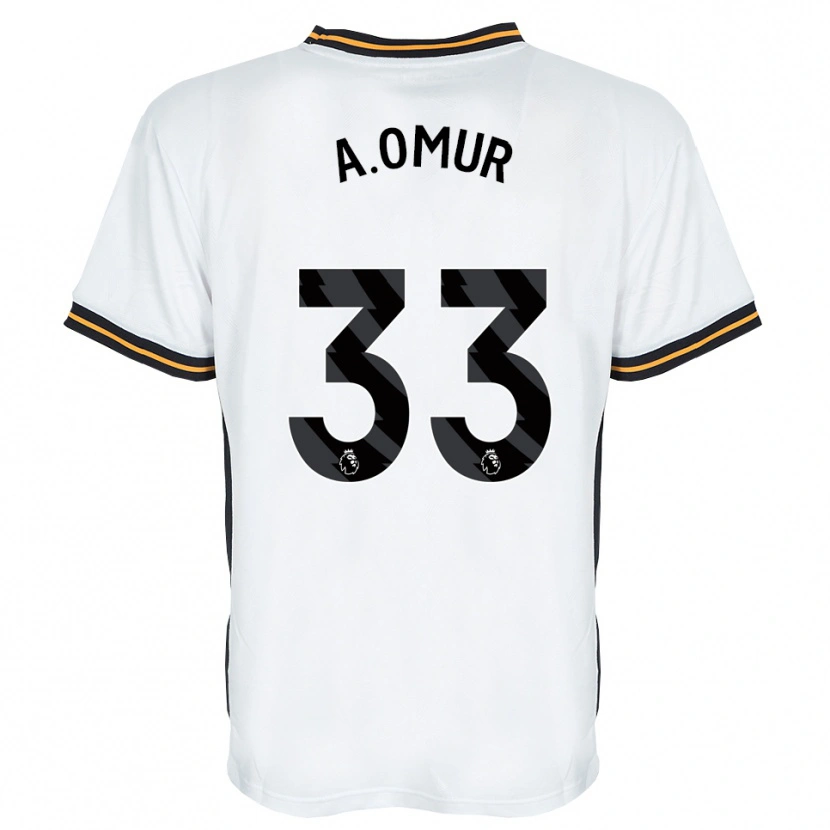 Danxen Enfant Maillot Abdülkadir Ömür #33 Blanc Orange Noir Tenues Extérieur 2026/27 T-Shirt