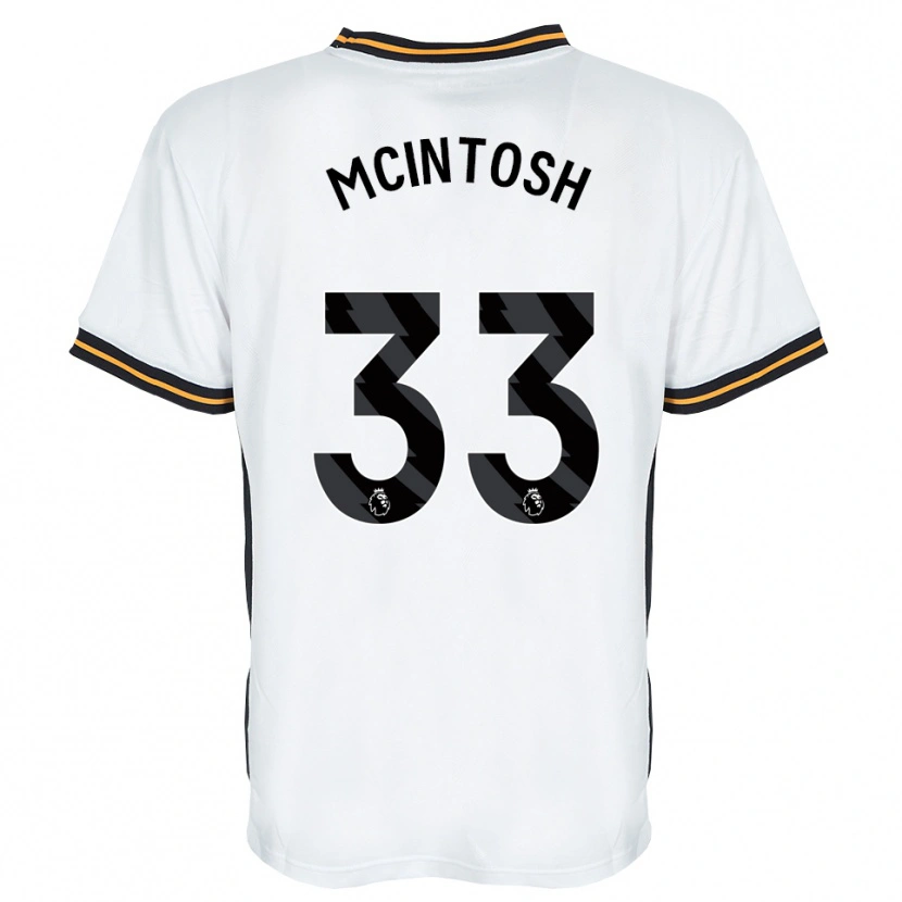 Danxen Enfant Maillot Lucy Mcintosh #33 Blanc Orange Noir Tenues Extérieur 2026/27 T-Shirt