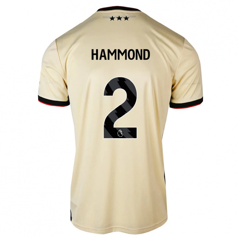 Danxen Enfant Maillot Joshua Hammond #2 Chiffon De Citron Noir Rouge Tenues Extérieur 2026/27 T-Shirt