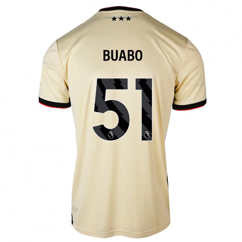 Danxen Enfant Maillot Gerrard Buabo #51 Chiffon De Citron Noir Rouge Tenues Extérieur 2026/27 T-Shirt