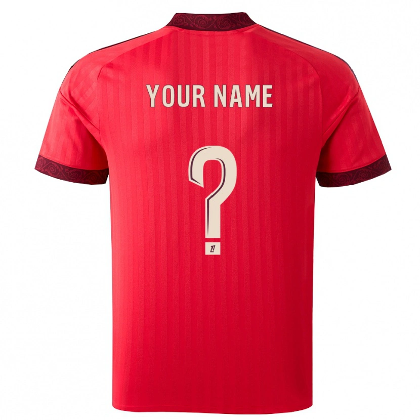 Danxen Enfant Maillot Votre Nom #0 Bordeaux Rouge Blanc Tenues Extérieur 2026/27 T-Shirt