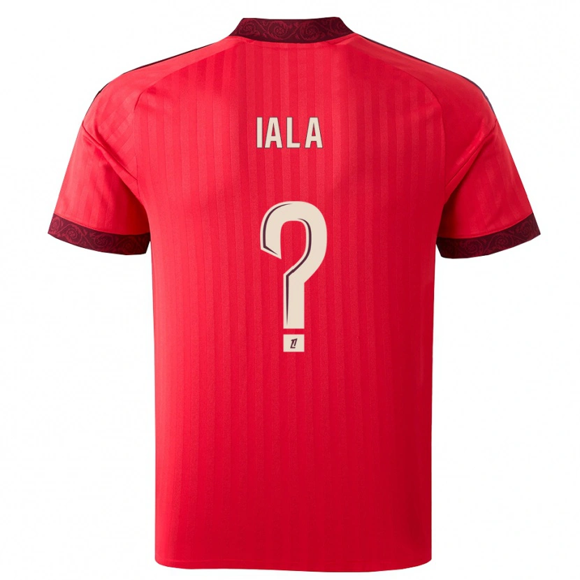 Danxen Enfant Maillot Celestino Iala #0 Bordeaux Rouge Blanc Tenues Extérieur 2026/27 T-Shirt