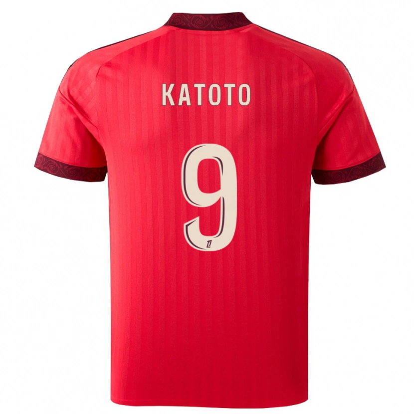 Danxen Enfant Maillot Marie-Antoinette Katoto #9 Bordeaux Rouge Blanc Tenues Extérieur 2026/27 T-Shirt