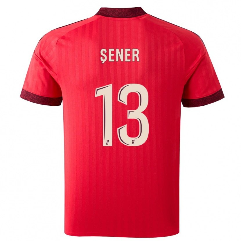 Danxen Enfant Maillot Haktan Şener #13 Bordeaux Rouge Blanc Tenues Extérieur 2026/27 T-Shirt